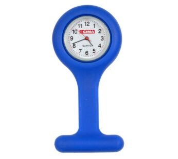 SILICONE NURSE WATCH – round – blue