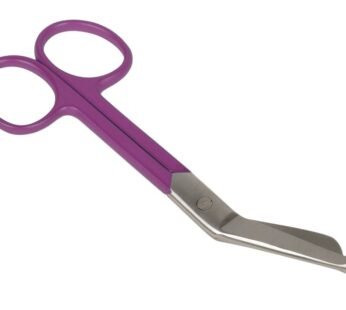 S/S BANDAGE SCISSORS – purple ring – 14 cm