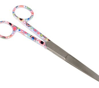 S/S STRAIGHT SCISSORS – bubbles fantasy – blunt/sharp – 14 cm