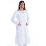 WHITE COAT - cotton/polyester - woman size XL - Image 2