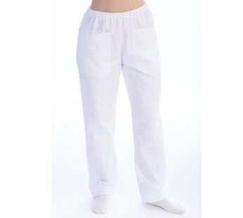 TROUSERS – cotton/polyester – unisex XS white