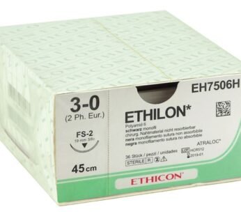 ETHICON ETHILON MONOFILAMENT SUTURES – gauge 3/0 needle 19 mm