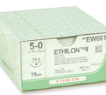 ETHICON ETHILON MONOFILAMENT SUTURES – gauge 5/0 needle 19 mm