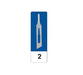 GIMA CARBON STEEL GOUGE BLADES N 2 – sterile