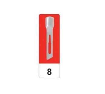GIMA CARBON STEEL GOUGE BLADES N 8 – sterile