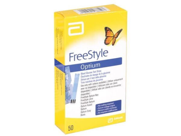 ABBOTT FREESTYLE OPTIUM BLOOD GLUCOSE TEST STRIPS