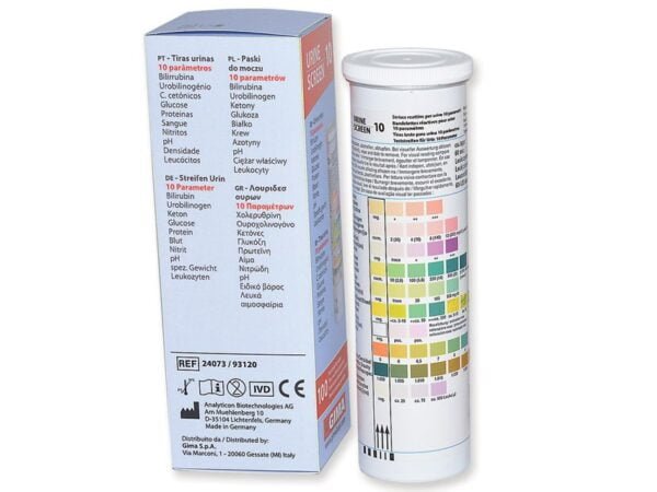 GIMA URINE STRIPS 10 PARAMETERS - professional use - Image 2