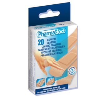 PHARMADOCT CLASSIC PLASTERS 7×2 cm – carton of 12 boxes of 20