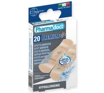 PHARMADOCT PLASTERS WITH HEMOSTATIC GAUZE – carton of 12 boxes of 20