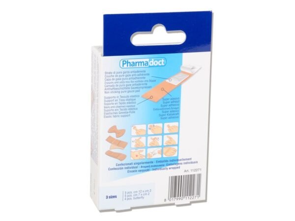 PHARMADOCT HAND PLASTERS 3 sizes - carton of 12 boxes of 14 - Image 2
