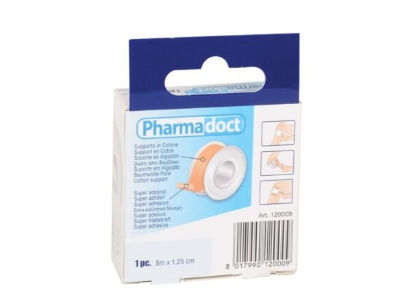 PHARMADOCT CLOTH ROLL - FABRIC - 5m x 1.25cm - carton of 18 boxes - Image 2
