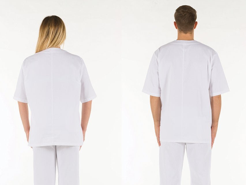 JACKET - white cotton - MEDIUM - Image 2