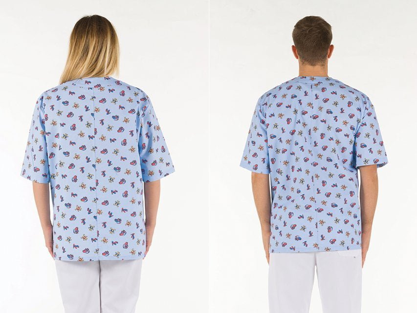 FANTASY JACKET - light blue cotton - SMALL - Image 2