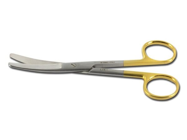 GOLD SCISSORS CURVED BLUNT/BLUNT - 14.5 cm
