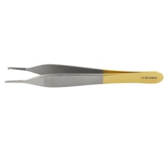 GOLD ADSON FORCEPS 1×2 teeth – 12 cm