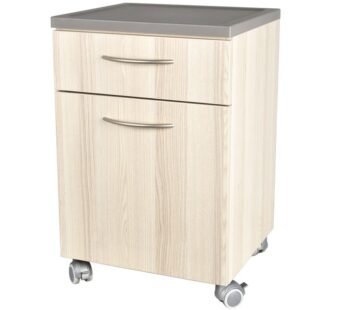 BEDSIDE TABLE WITH DRAWER – streaked beige