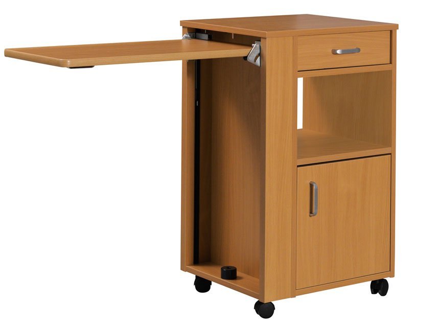 BEDSIDE TABLE - extractable tray - wood for 27672/3