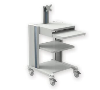 PRO CART – 2 shelves, keyboard, monitor support