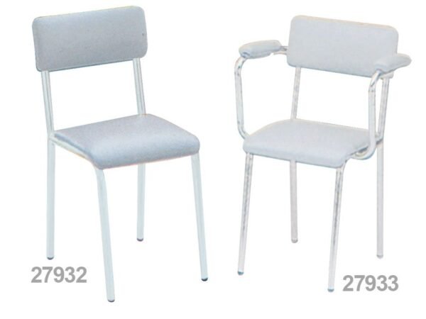 CHAIR - padded seat - grey - Image 2