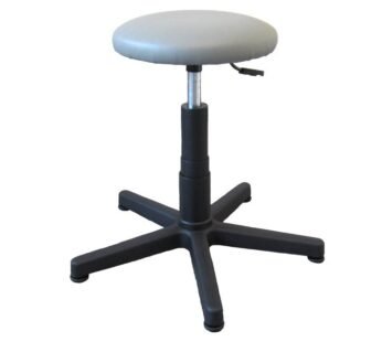 STOOL – padded seat with foot – grey