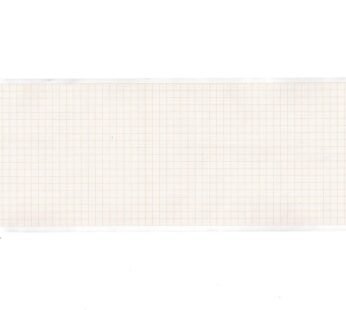 ECG thermal paper 108×23 mm x m roll – orange grid