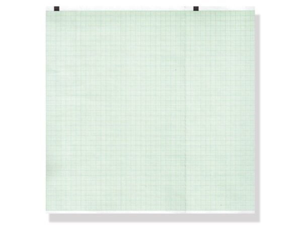 ECG thermal paper 210x140mm x150s pack - green grid
