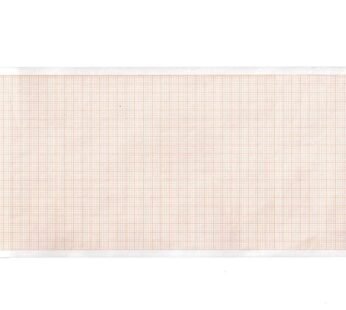 ECG thermal paper 110×30 mm x m roll – orange grid