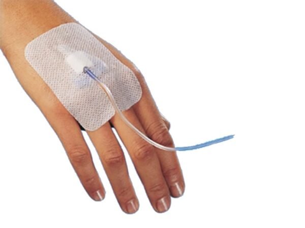 STERILE ADHESIVE DEVICE FOR CANNULA FIXATION