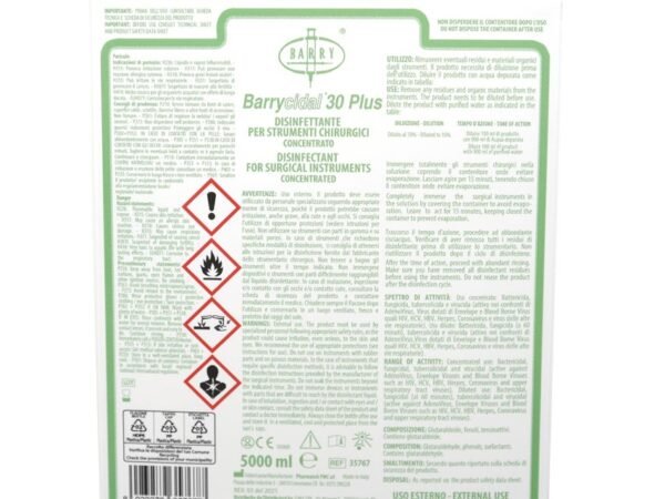 BARRYCIDAL "30 Plus" - germicide concentrate - tank 5 l - Image 2