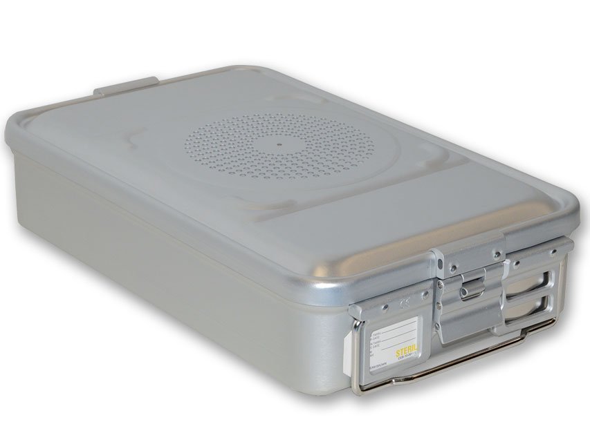 CONTAINER WITH FILTER medium h 100 mm - grey