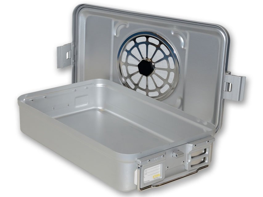 CONTAINER WITH FILTER medium h 100 mm - grey - Image 2