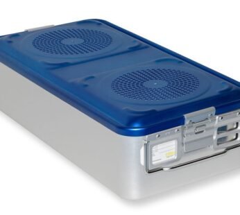 CONTAINER WITH FILTER large h 150 mm – blue – perforated