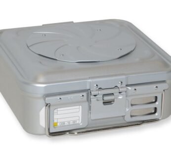 B.S. CONTAINER WITH VALVE small h 100 mm – grey