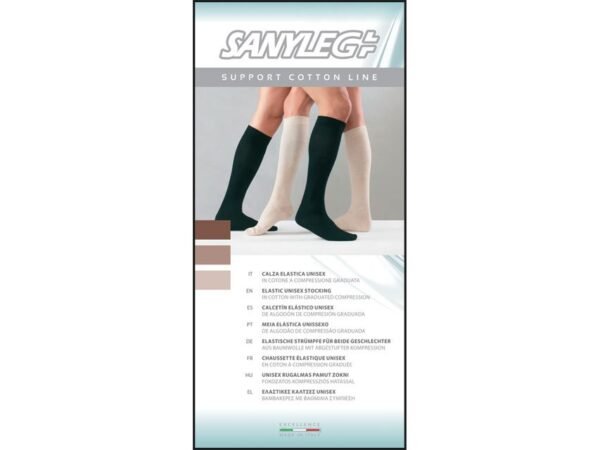 UNISEX COTTON SOCKS - S - medium compression - blue - Image 2