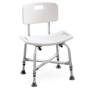 REINFORCED SHOWER CHAIR with backrest – load 150 kg