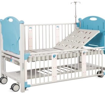 CHILDREN BED – 2 cranks – light blue
