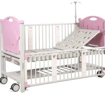 CHILDREN BED – 2 cranks – pink