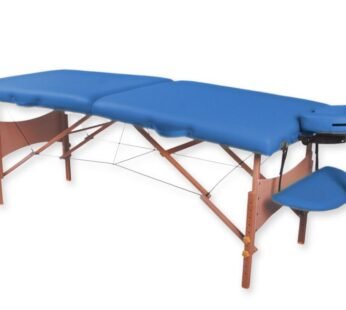 2-SECTION WOODEN MASSAGE TABLE – blue