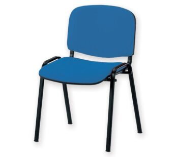 ISO VISITOR CHAIR – leatherette – blue