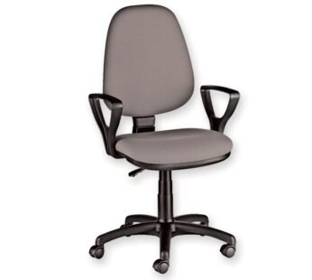 CUNEO CHAIR with armrest – fabric – grey