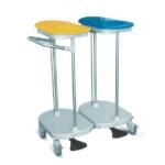 BAG HOLDER TROLLEY foot operated - 2 bags - Image 2