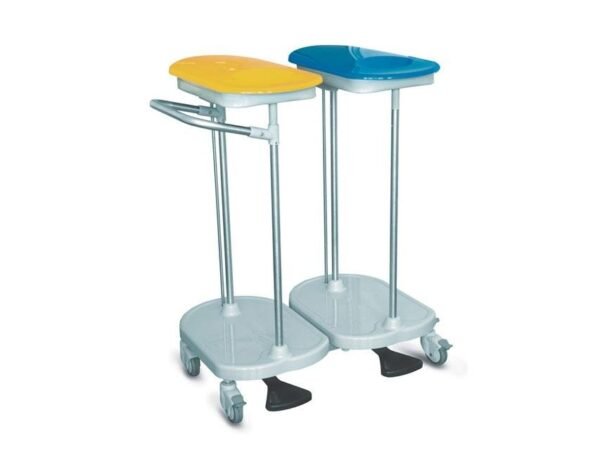 BAG HOLDER TROLLEY foot operated - 2 bags - Image 2