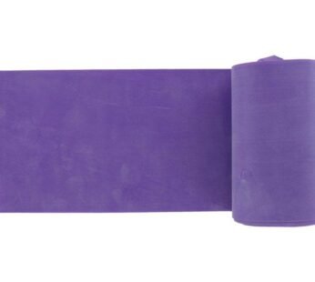 LATEX-FREE EXERCISE BAND 5.5 m x 14 cm x 0.60 mm – violet